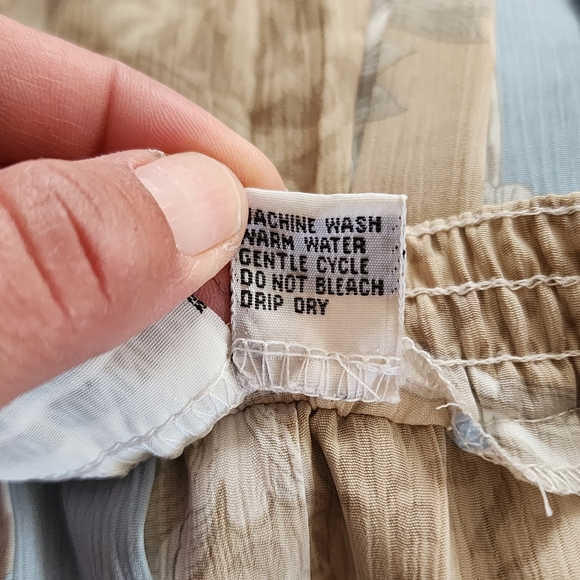 Vintage Alfred Dunner Light Blue Beige Equestian Pleated Midi Skirt Size 10P - Picture 7 of 7